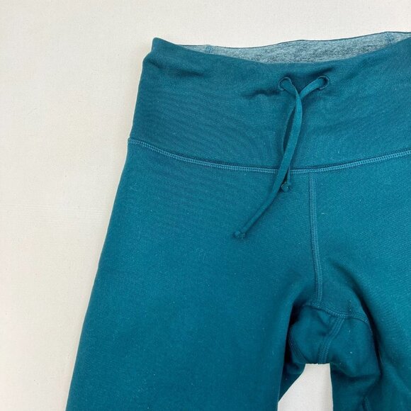 Old Navy Womens Go-Dry Teal Drawstring Waist Activewear Ankle Leggings Size XS - Picture 5 of 9
